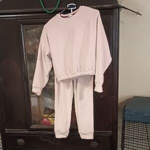 Kids Pink Soft Velour Set